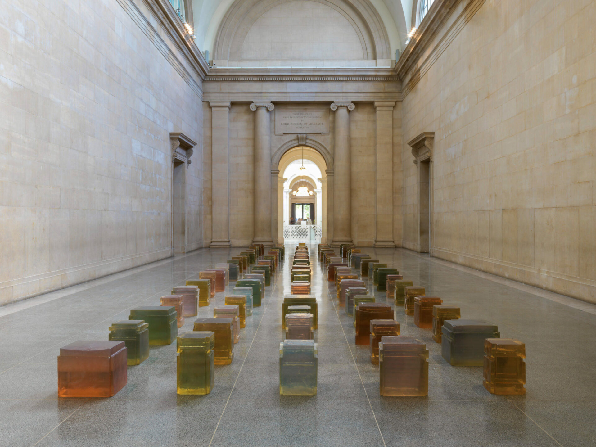 Whiteread, Untitled (One Hundred Spaces)