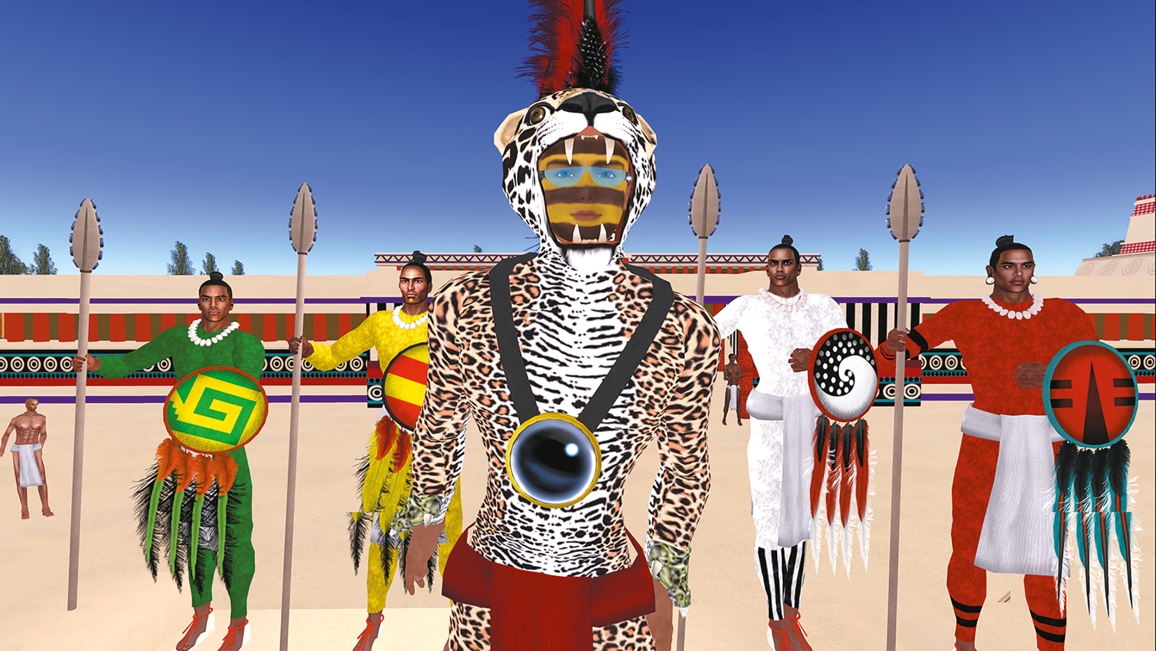 Skawennati_Hunterandwarriors