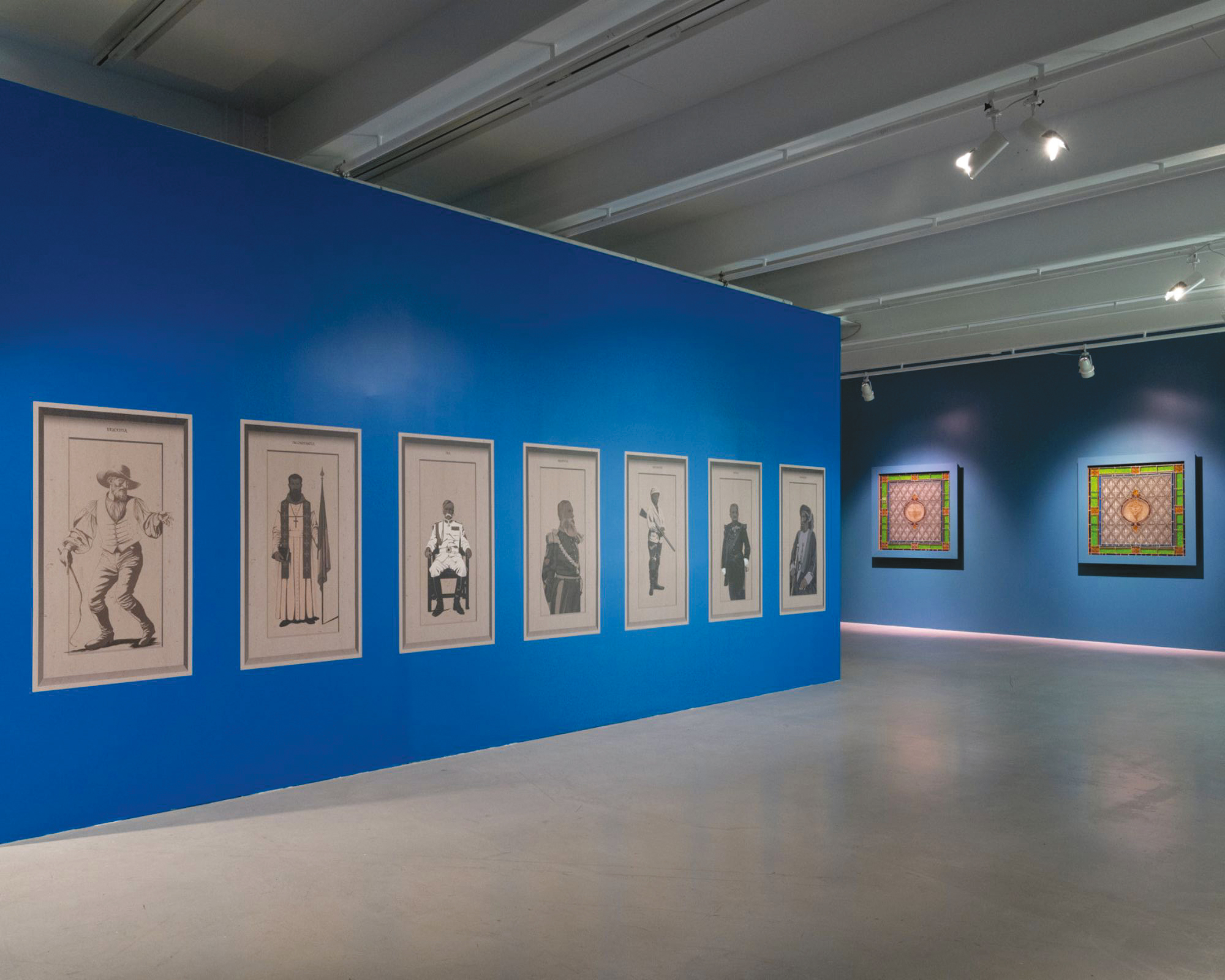 Moridja Kitenge Banza, Exiled in Eden, exhibition view, 2024.