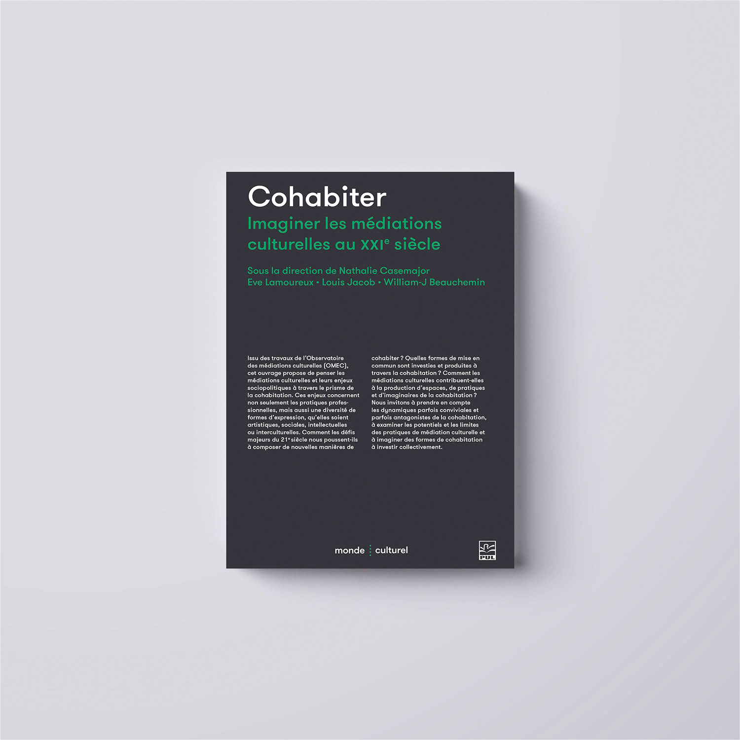 Cohabiter : imaginer les médiations culturelles au XXe siècle, couverture, 2025